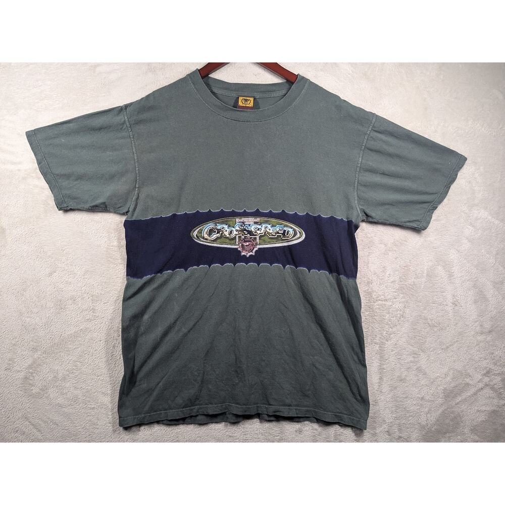 Vintage 1995 Beware CROSS BREED by Giant Merchandising Shirt Size MEDIUM *Grunge